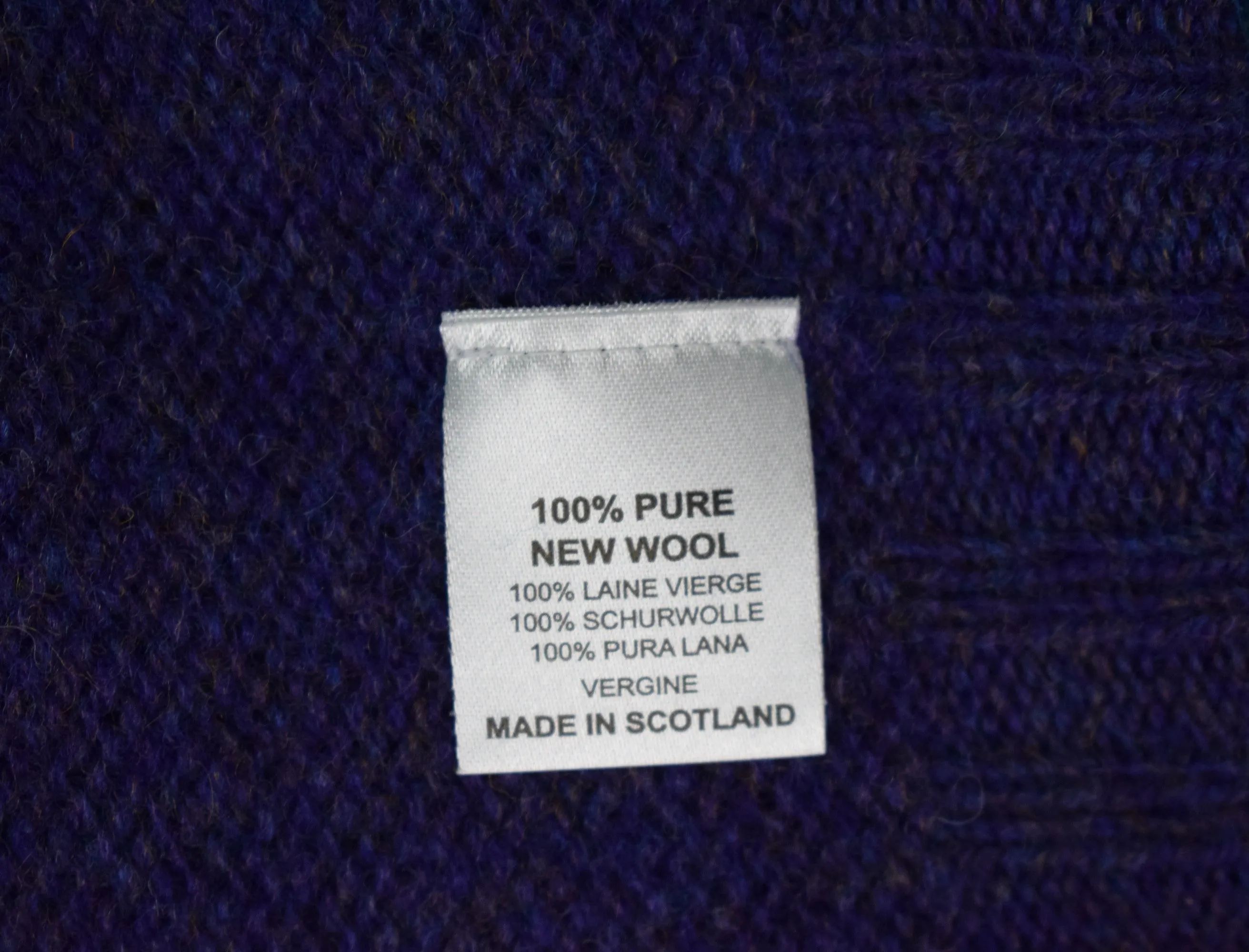 "Campbell's Of Beauly Heather Purple Scottish Shetland Crewneck Sweater" Sz XL (NWT)