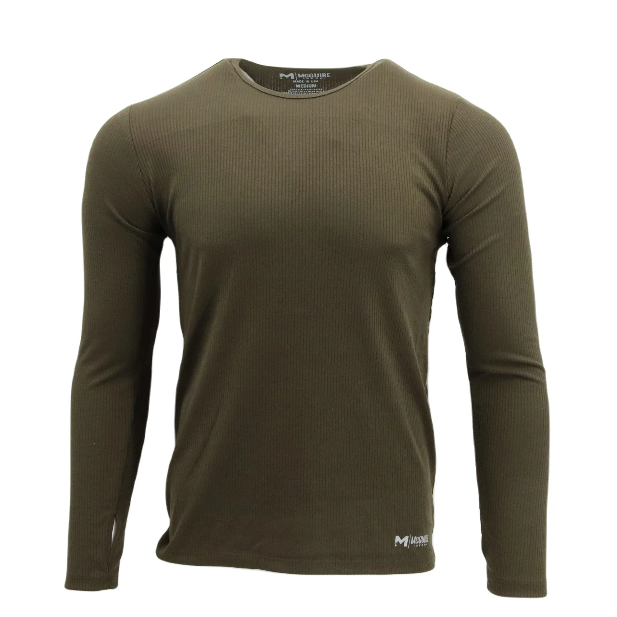 Ribbed Poly Spandex Thermal Top