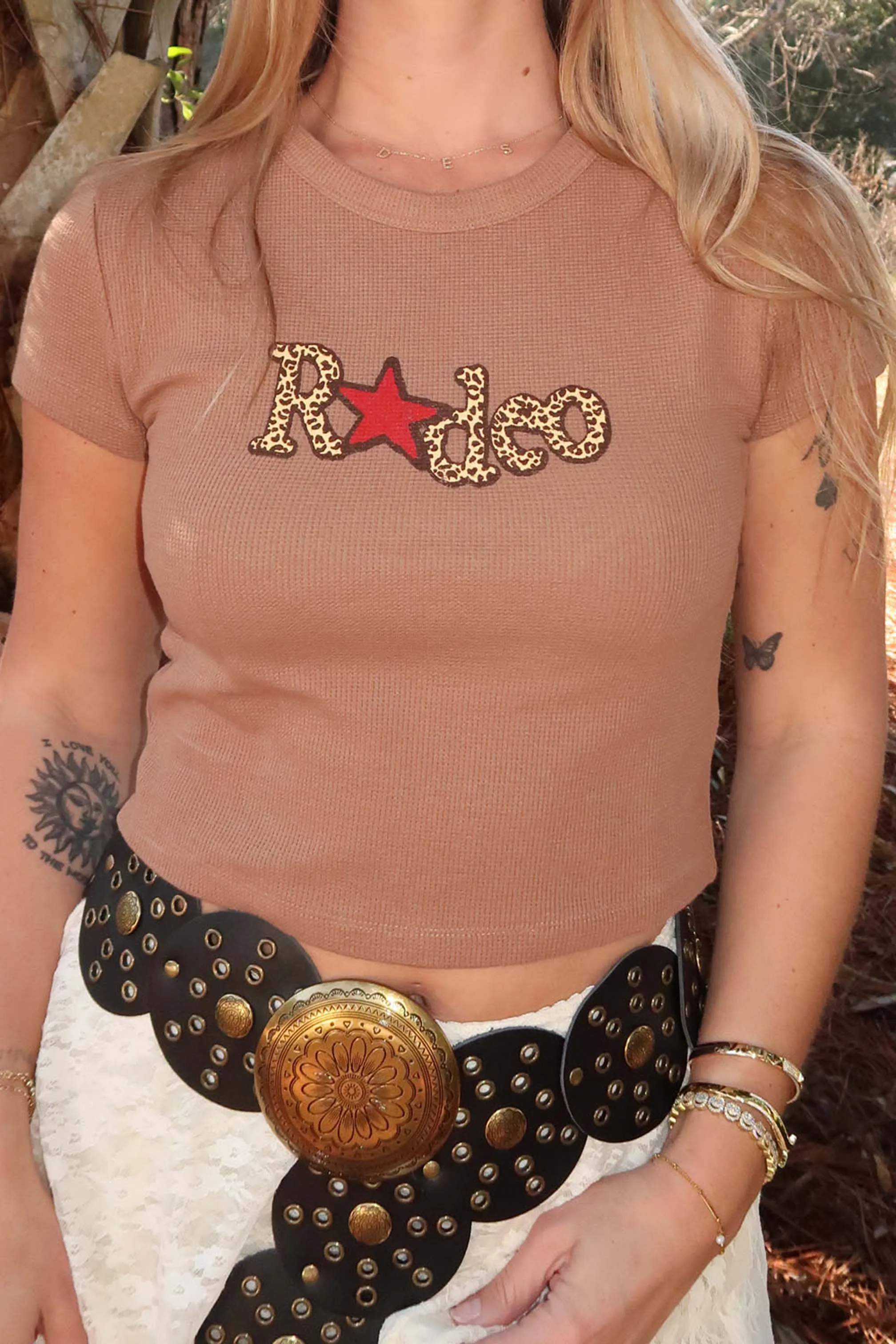 Rodeo Star Thermal Graphic Baby Tee
