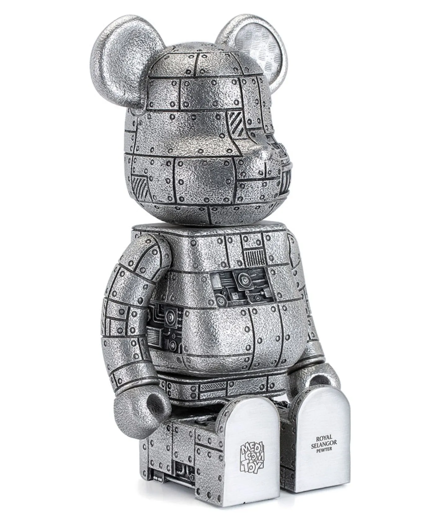 Royal Selangor Steampunk Iron Bright 400% Bearbrick  Be@rbrick