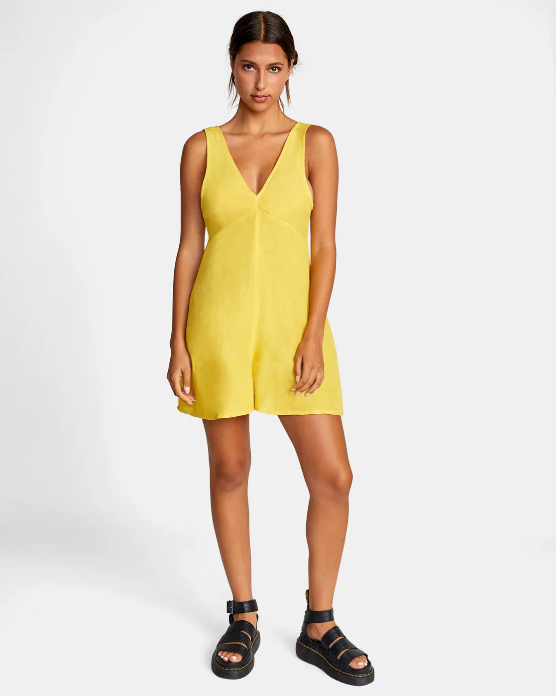 RVCA Linen Shifty Romper