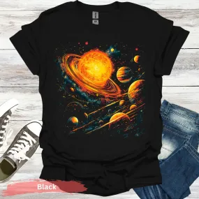 Solar System Planets and Stars T-Shirt