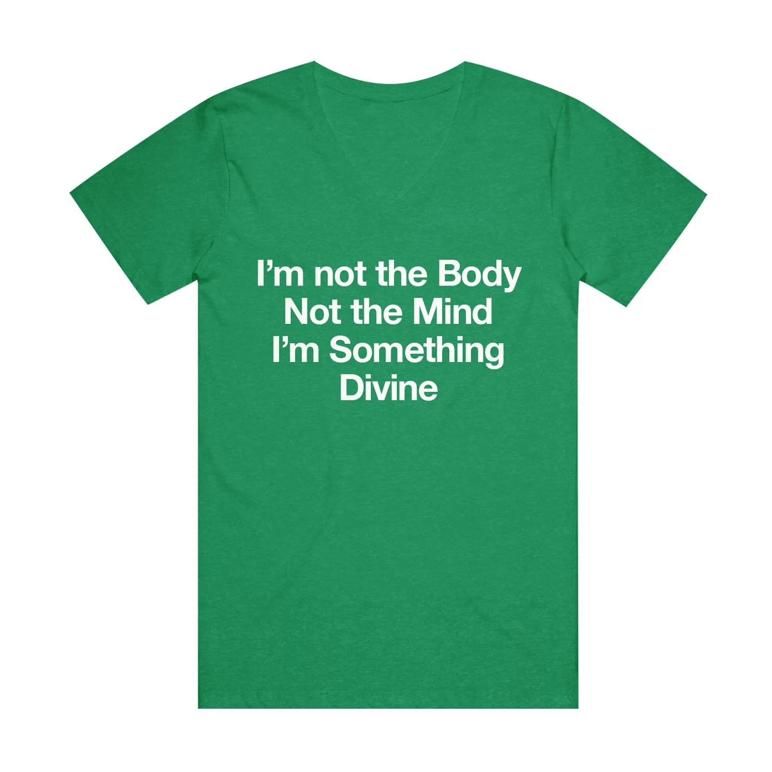 Something Divine V-Neck Green Tee
