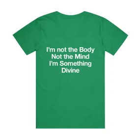 Something Divine V-Neck Green Tee