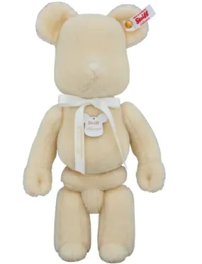 Steiff Bear- White 400%  Be@rbrick