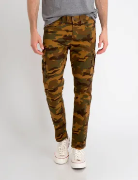 STRETCH TWILL CARGO PANTS