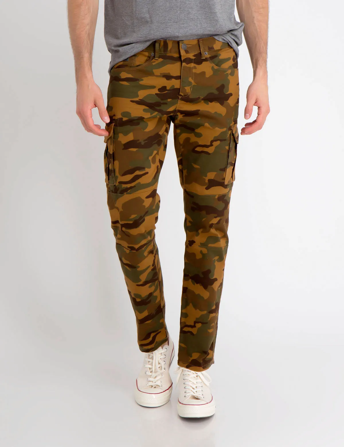 STRETCH TWILL CARGO PANTS