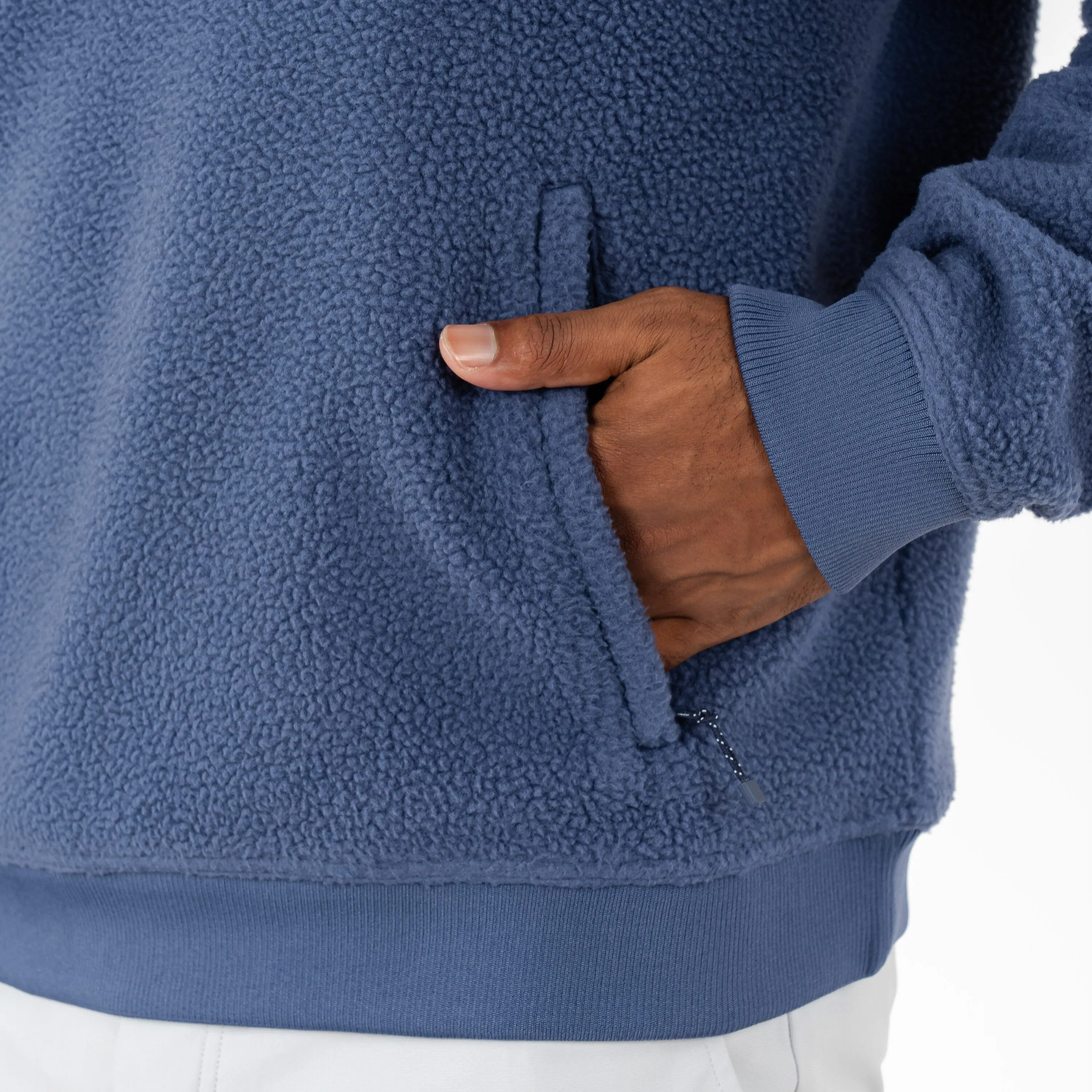 Summit Fleece Pullover | Solid - Slate Blue