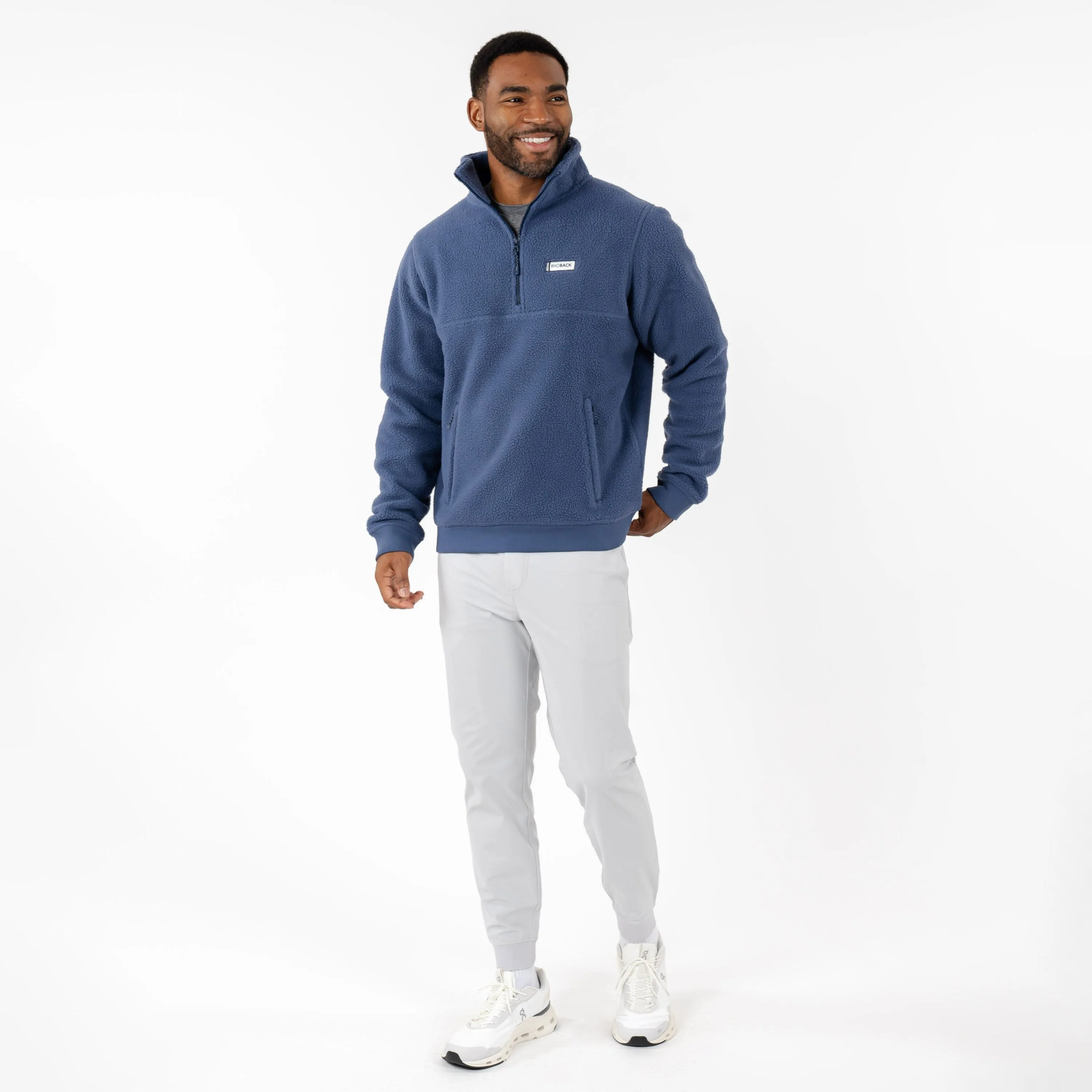 Summit Fleece Pullover | Solid - Slate Blue