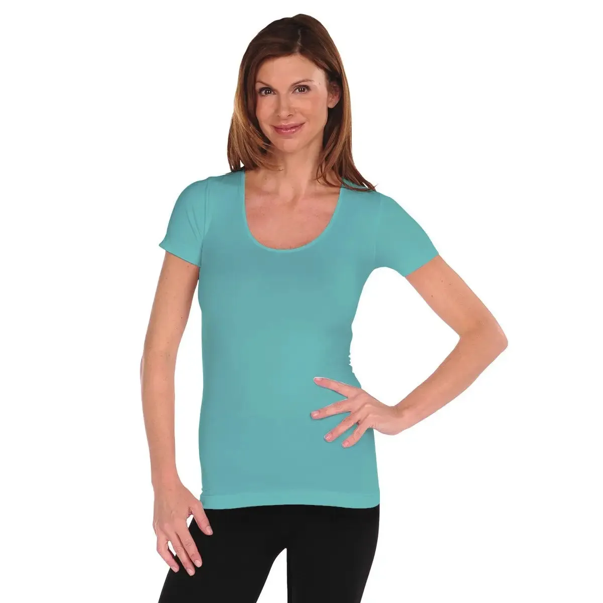 TEES BY TINA 450SSU Short Sleeve U Neck Top
