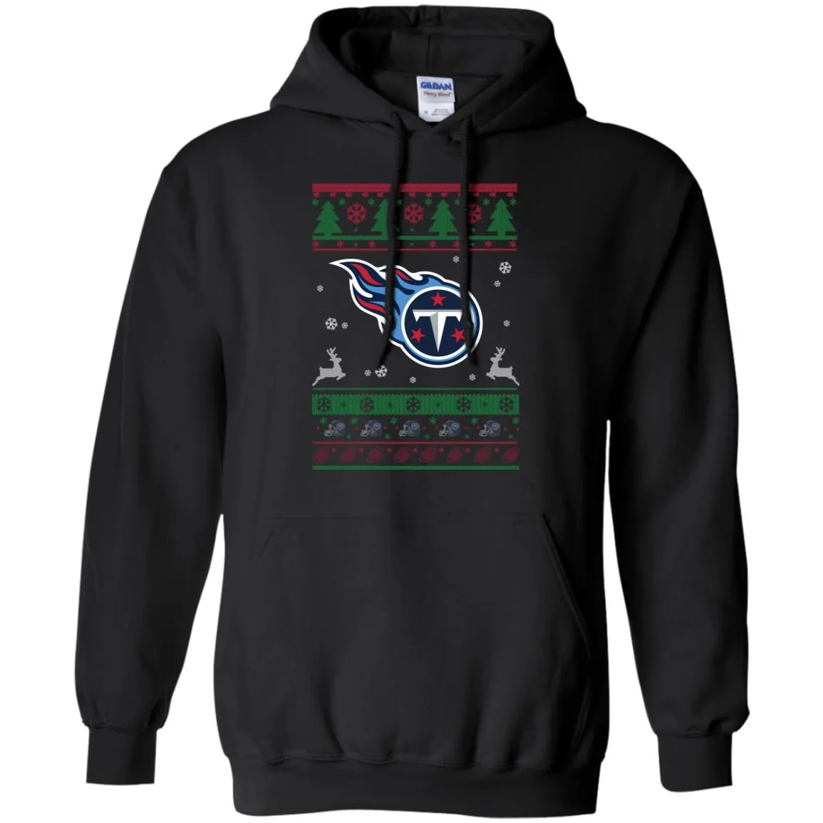 Tennessee Titans Logo Football Teams Ugly Christmas Sweater Men Pullover Hoodie