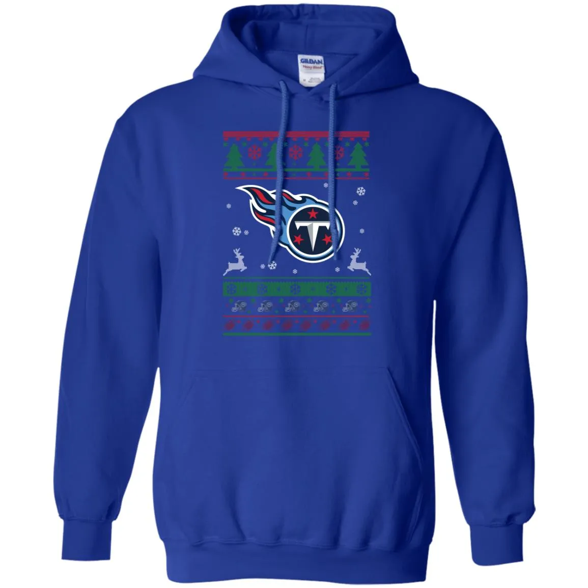 Tennessee Titans Logo Football Teams Ugly Christmas Sweater Men Pullover Hoodie