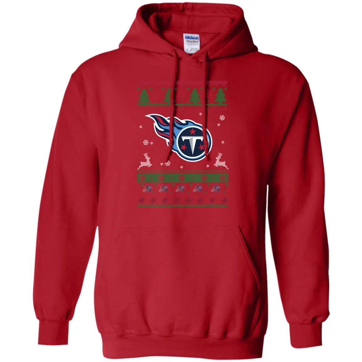 Tennessee Titans Logo Football Teams Ugly Christmas Sweater Men Pullover Hoodie