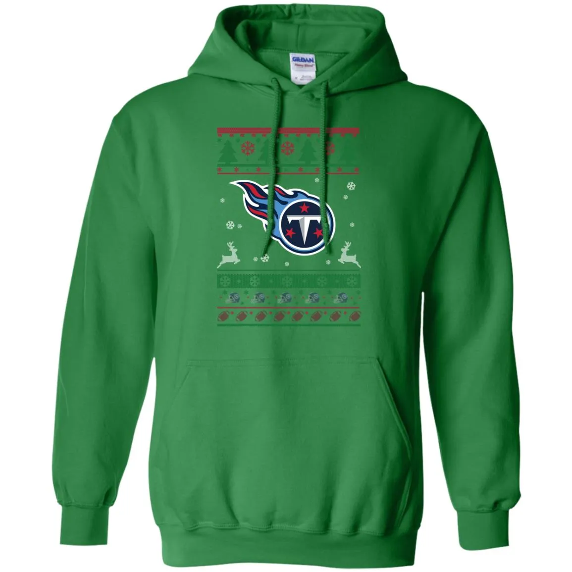 Tennessee Titans Logo Football Teams Ugly Christmas Sweater Men Pullover Hoodie