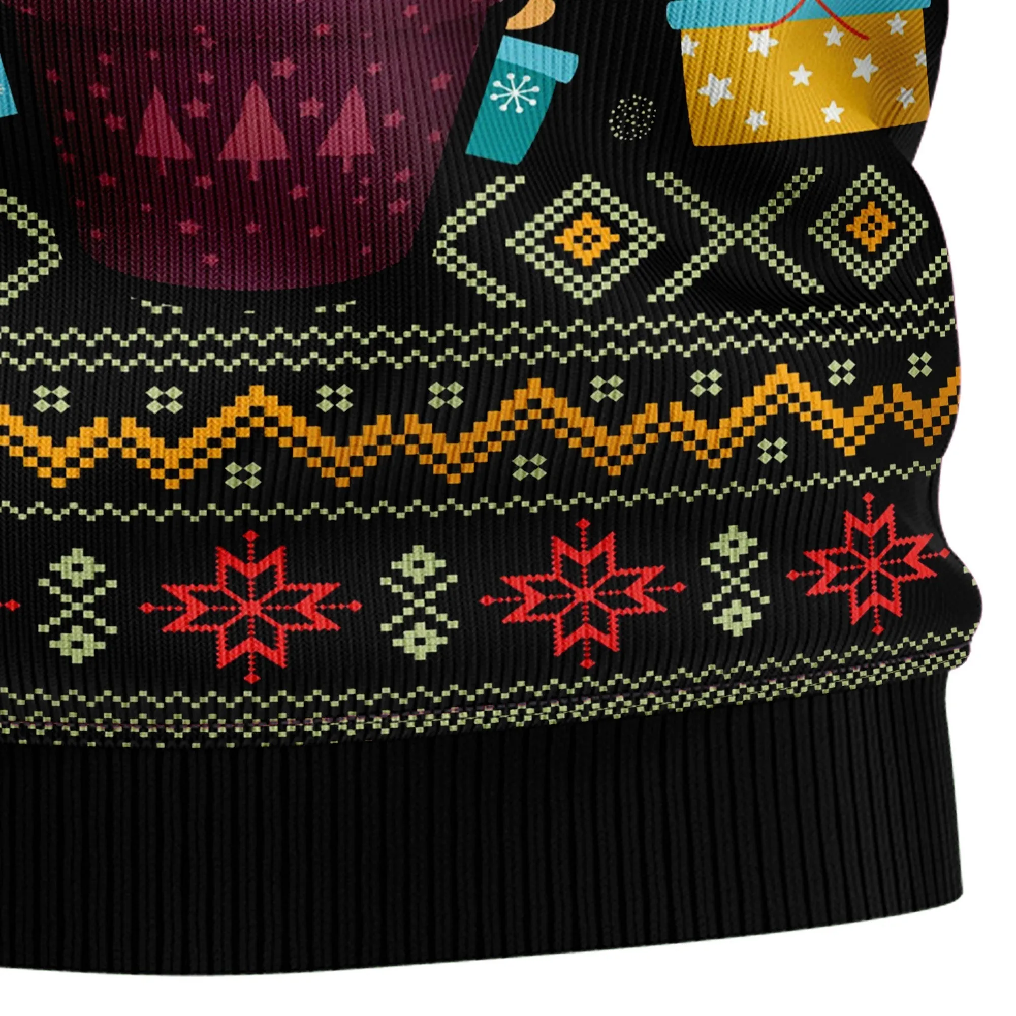 Ugly Sweater JulesRoche All-Over Print Trendy Holiday Pullover