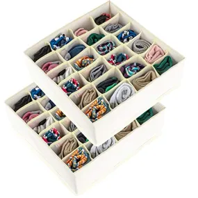 ULG Socks Underwear Drawer Organizer Divider 2 Pack