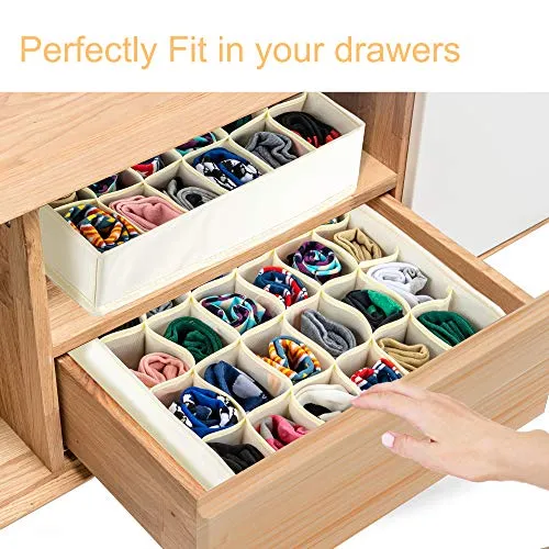 ULG Socks Underwear Drawer Organizer Divider 2 Pack