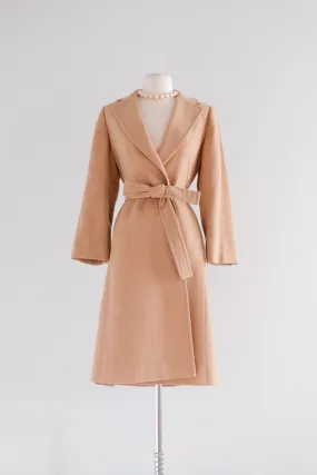 Ultra Chic 1970’s Camel Hair Long Line Coat / Sz M
