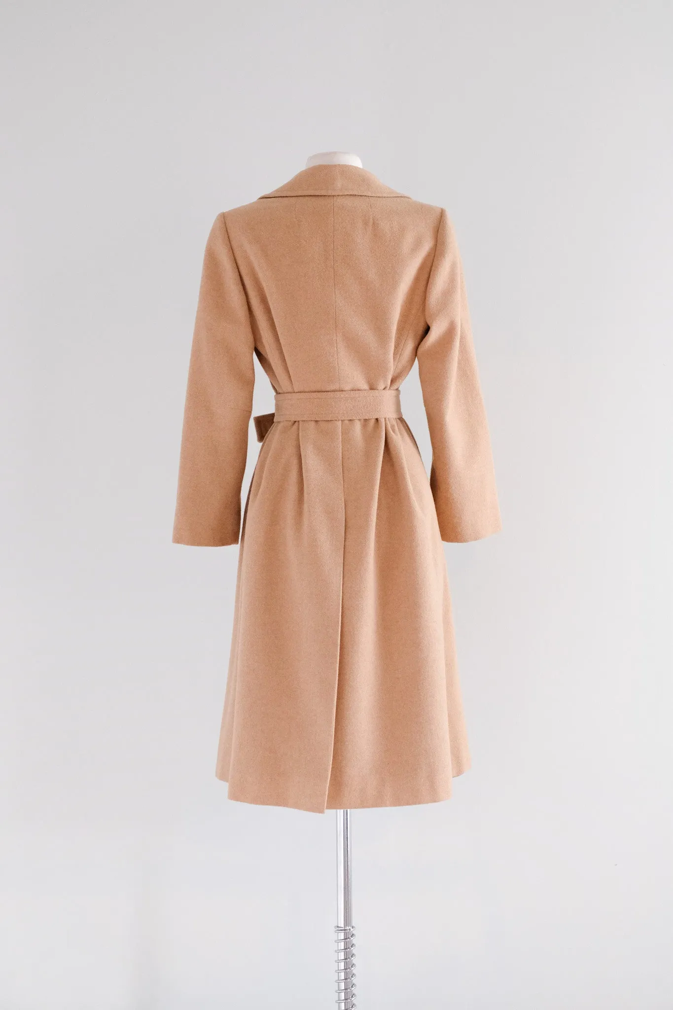 Ultra Chic 1970’s Camel Hair Long Line Coat / Sz M