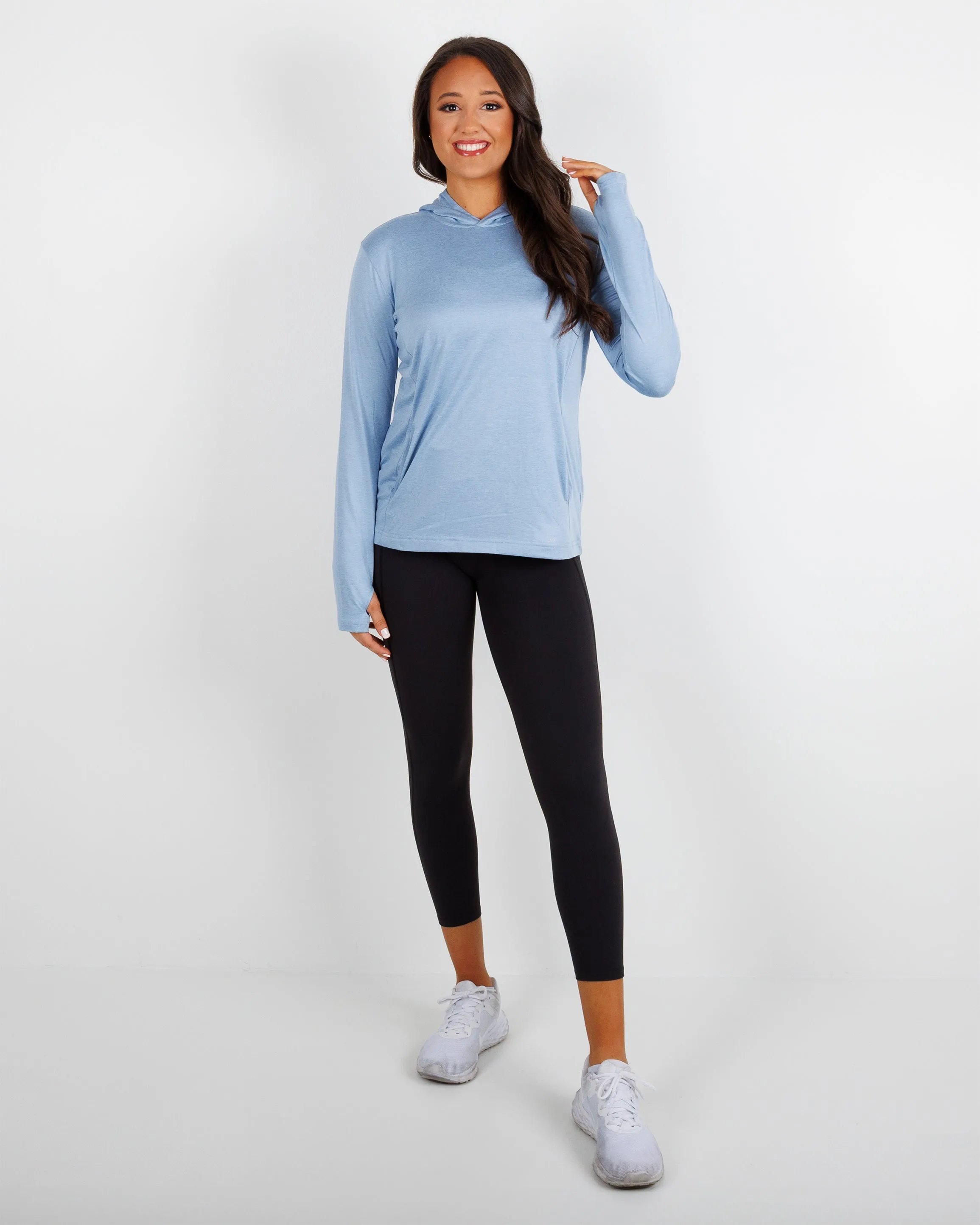 Women Blacks Beach Hoodie - Endless Sky Heather
