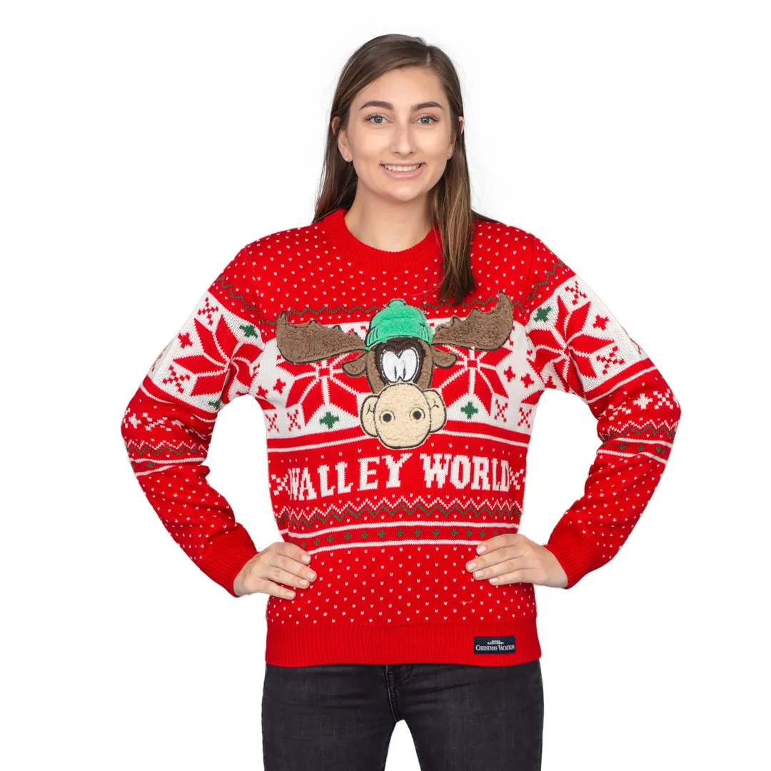 Women's Christmas Sweater JulesRoche Marty Moose Walley World