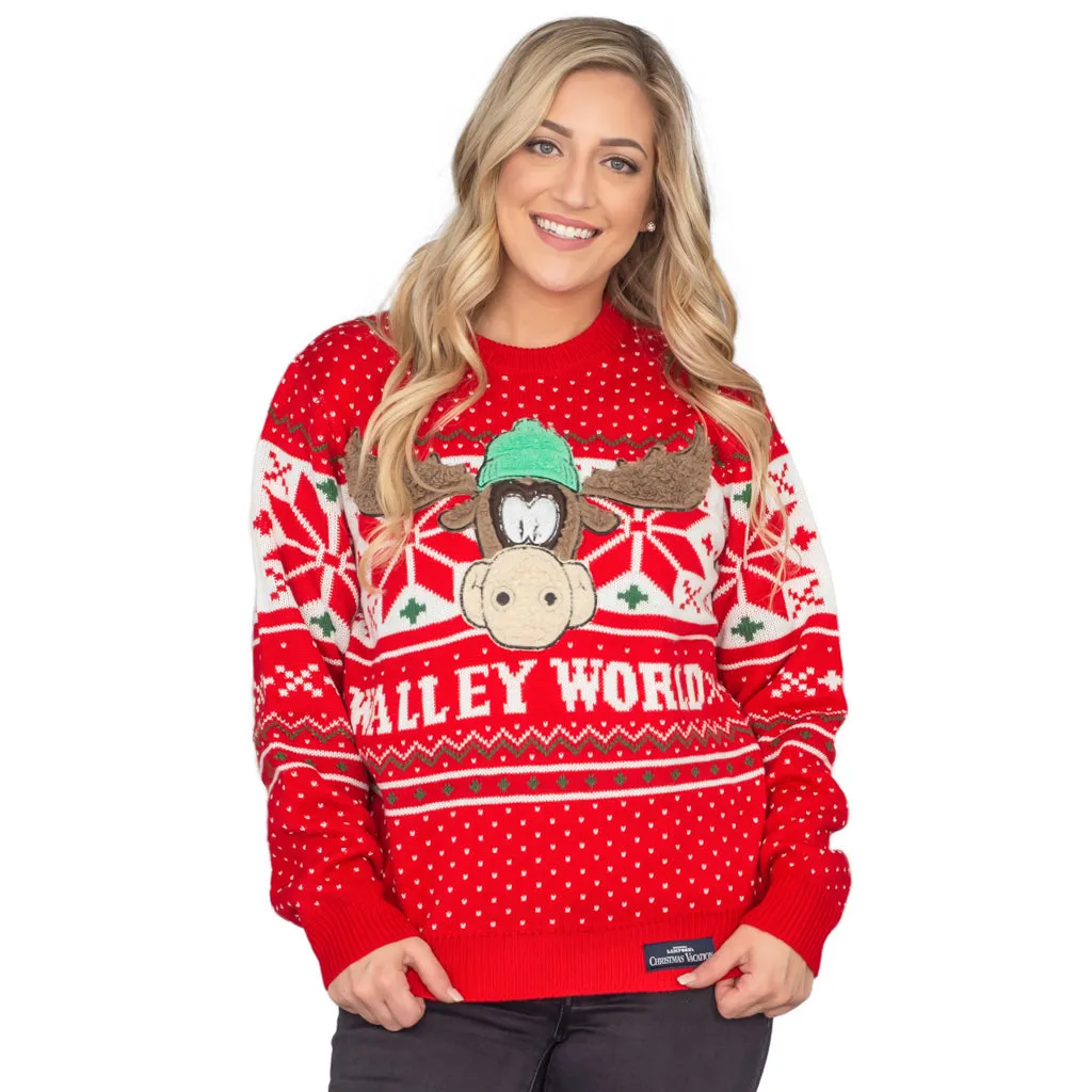 Women's Christmas Sweater JulesRoche Marty Moose Walley World