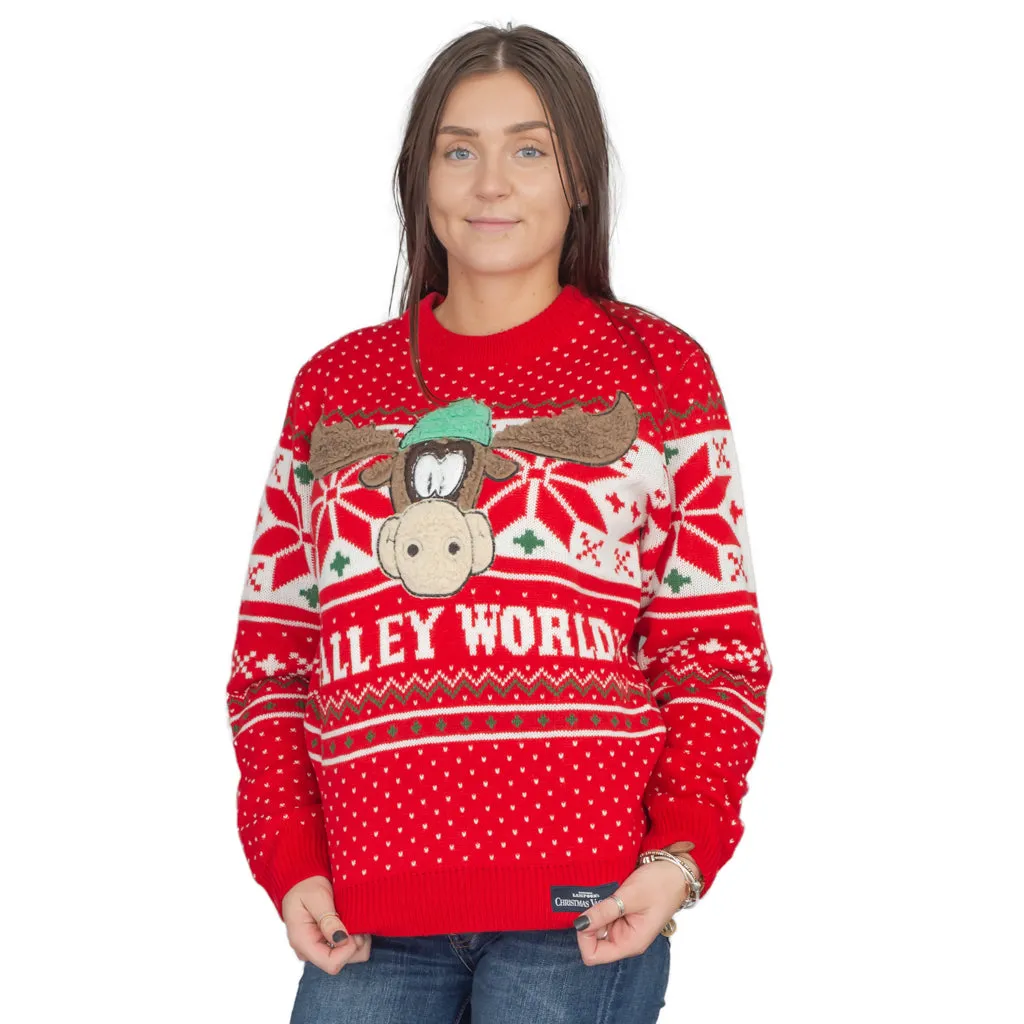 Women's Christmas Sweater JulesRoche Marty Moose Walley World
