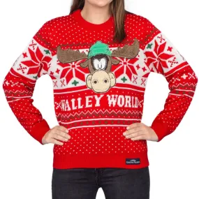 Women's Christmas Sweater JulesRoche Marty Moose Walley World