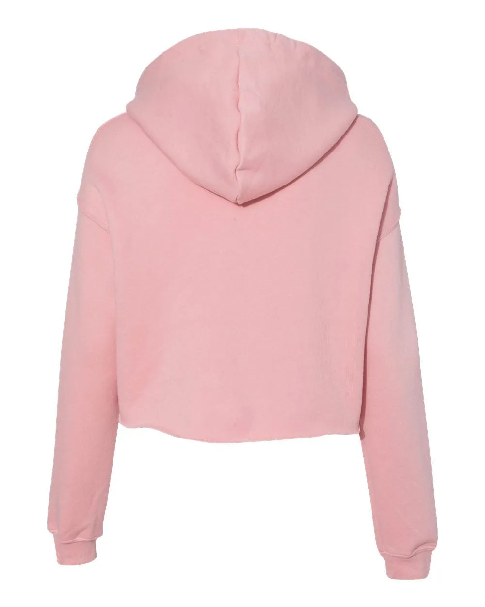 Women's Cropped Fleece Hoodie - Pink