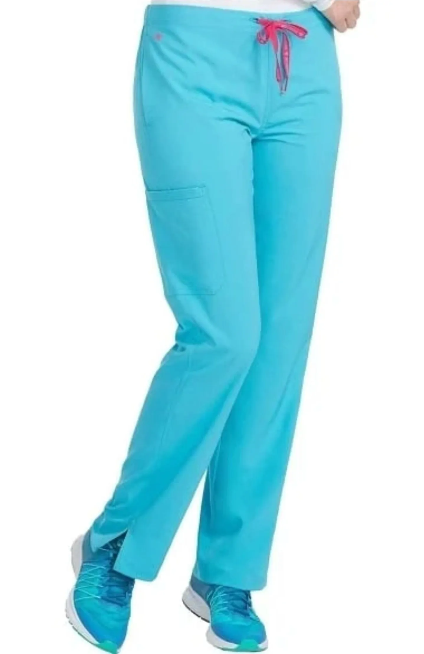 Women's Drawstring Cargo Pocket Scrub Pant