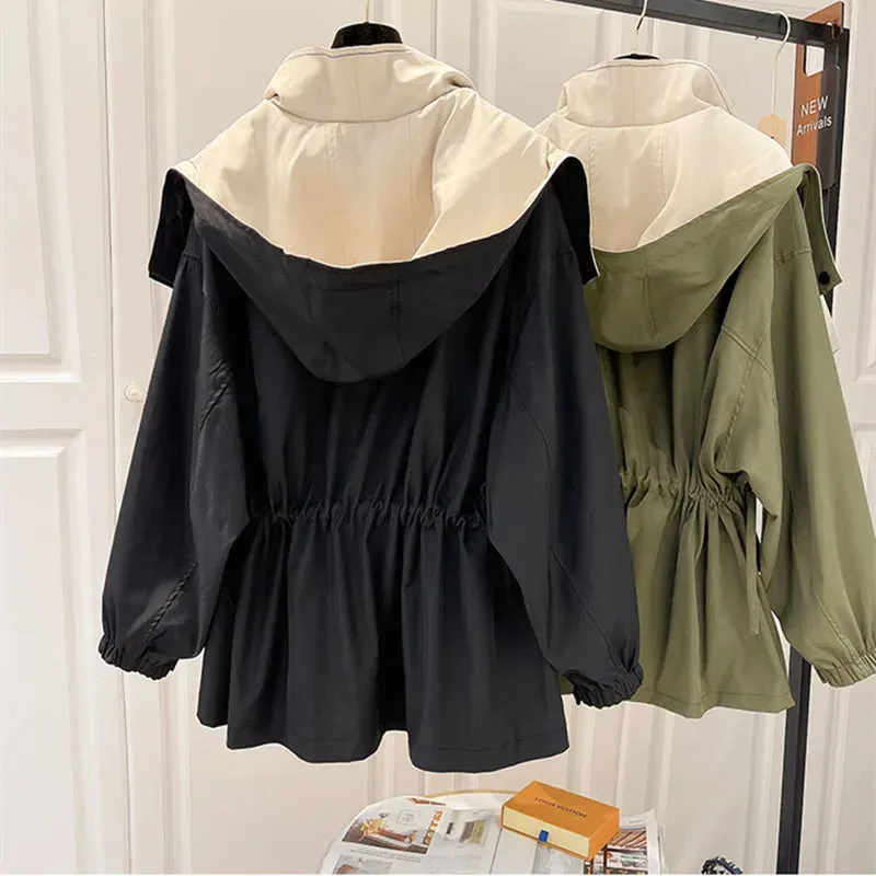 Women's Windproof Trench Jacket