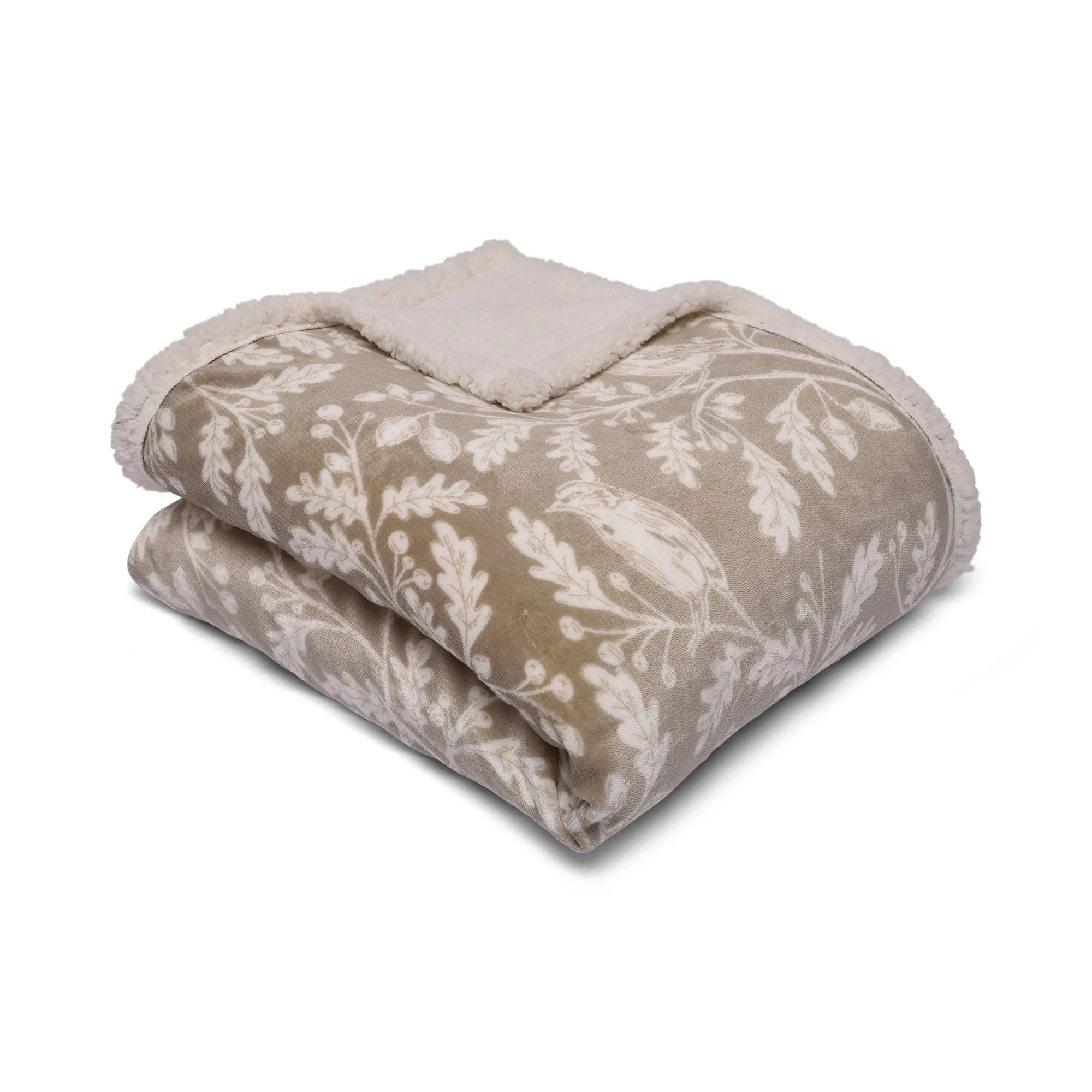 Woodland Owls Bedspread by Dreams & Drapes Lodge in Sage 150cm x 200cm