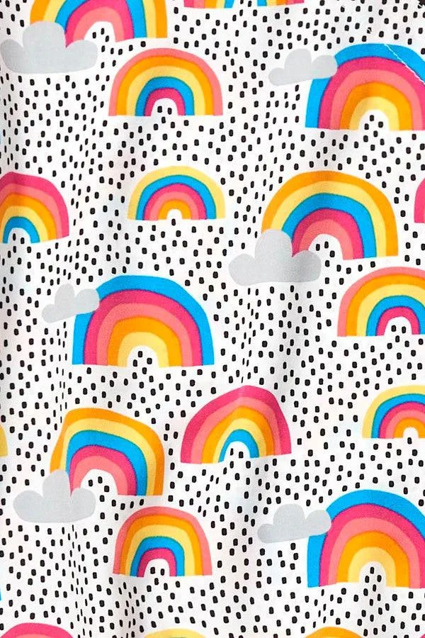 Z43213 Double Rainbow Printed Scrub Hat